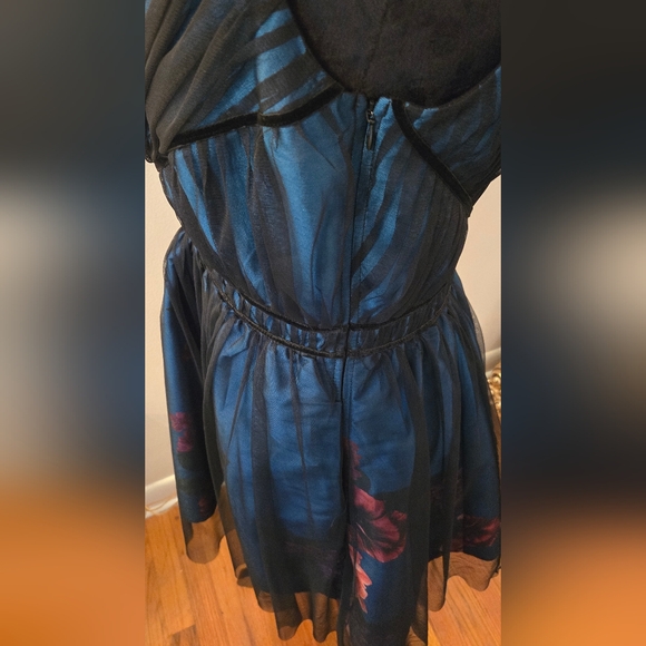 Wayward Fancies eShakti Faux Duponi Silk Taffeta Overlay Cocktail Formal Dress - Picture 6 of 14